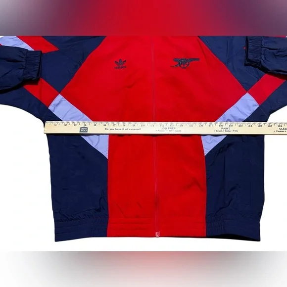 Adidas Arsenal AFC soccer Track Jacket windbreaker red‎ blue size small IS6503